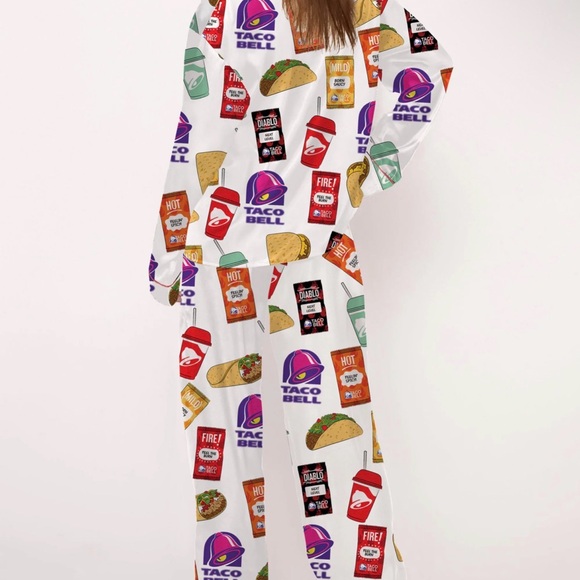 BRAND NEW Sheshow Taco Bell pajamas size XL - Picture 3 of 5